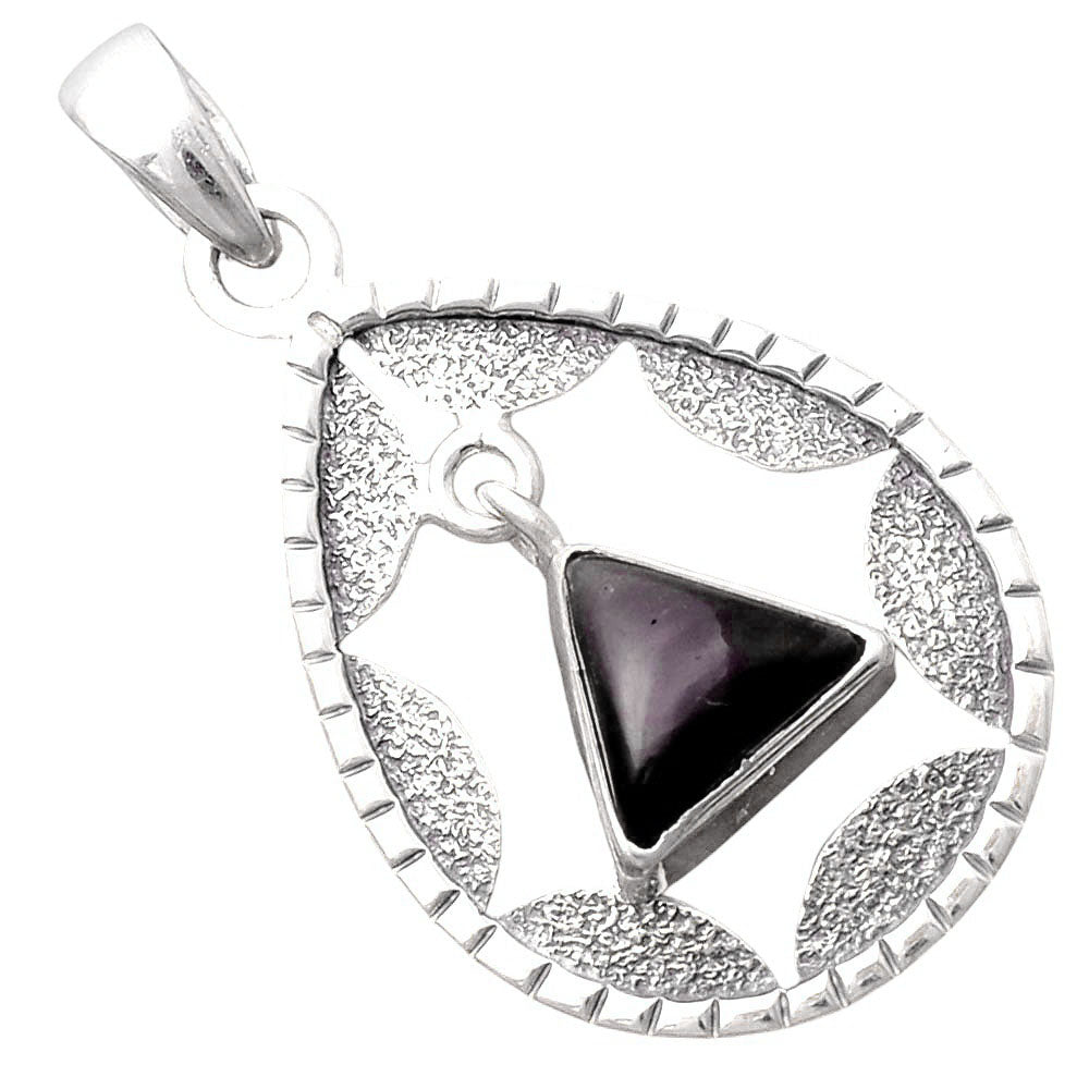 Natural Tektite Cab - Greek Pendant P-1478 SDP155233