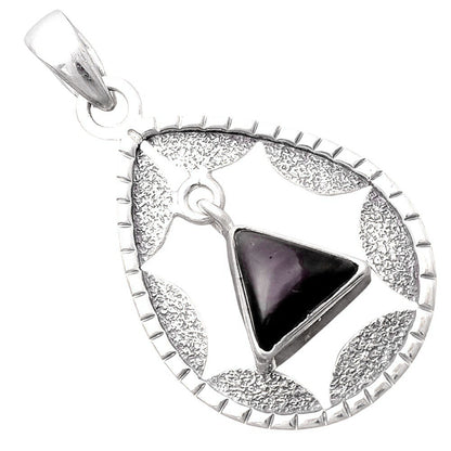 Natural Tektite Cab - Greek Pendant P-1478 SDP155233