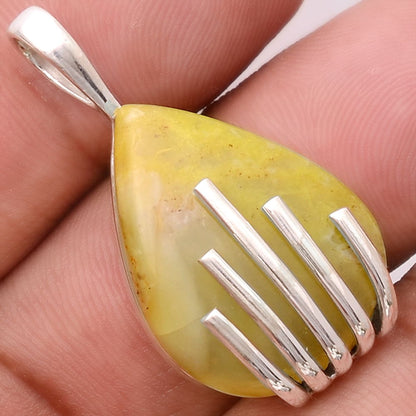 Natural Green Opal Madagascar Pendant P-1559 SDP155239