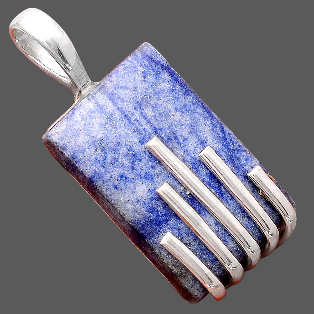 Natural Dumortierite Quartz Pendant P-1559 SDP155246