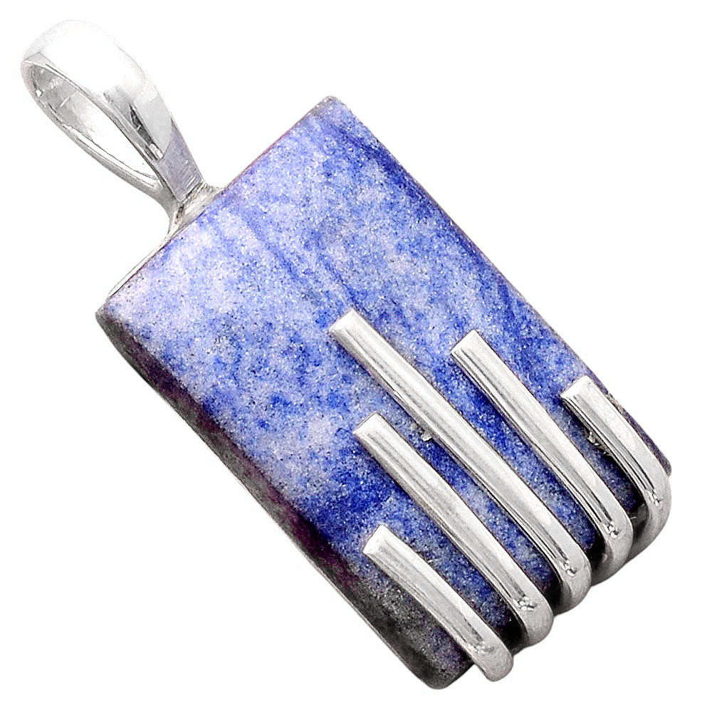 Natural Dumortierite Quartz Pendant P-1559 SDP155246
