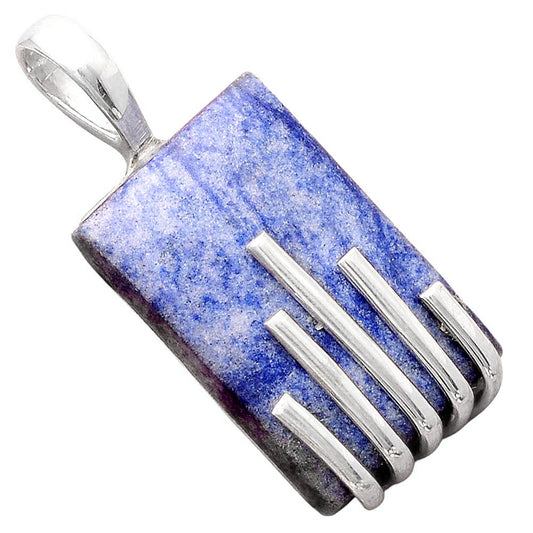 Natural Dumortierite Quartz Pendant P-1559 SDP155246