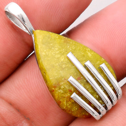 Natural Green Opal Madagascar Pendant P-1559 SDP155247