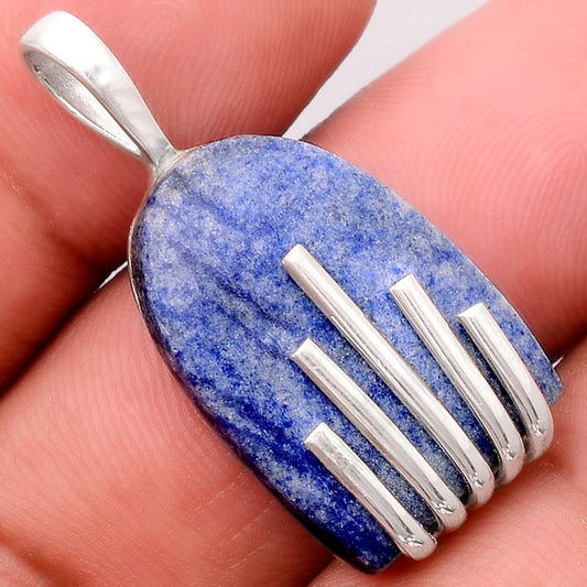 Natural Dumortierite Quartz Pendant P-1559 SDP155249