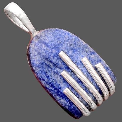 Natural Dumortierite Quartz Pendant P-1559 SDP155249
