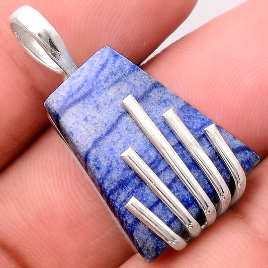 Natural Dumortierite Quartz Pendant P-1559 SDP155251