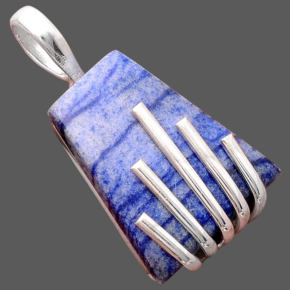 Natural Dumortierite Quartz Pendant P-1559 SDP155251