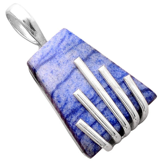 Natural Dumortierite Quartz Pendant P-1559 SDP155251