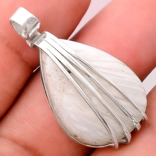 Natural White Scolecite Pendant P-1302 SDP155286