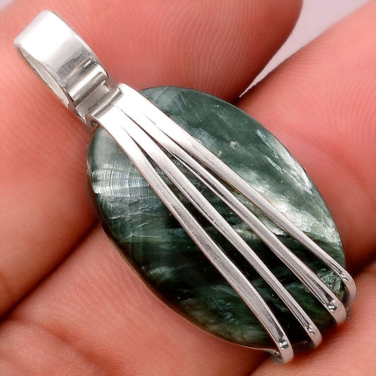 Natural Russian Seraphinite Pendant P-1302 SDP155288