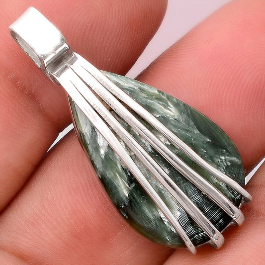 Natural Russian Seraphinite Pendant P-1302 SDP155292