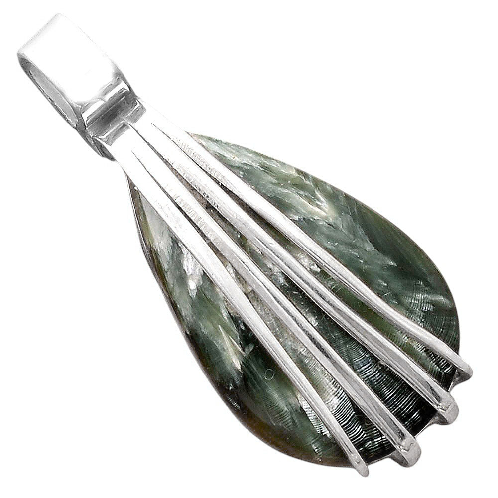 Natural Russian Seraphinite Pendant P-1302 SDP155292