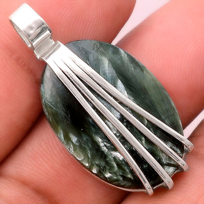 Natural Russian Seraphinite Pendant P-1302 SDP155294