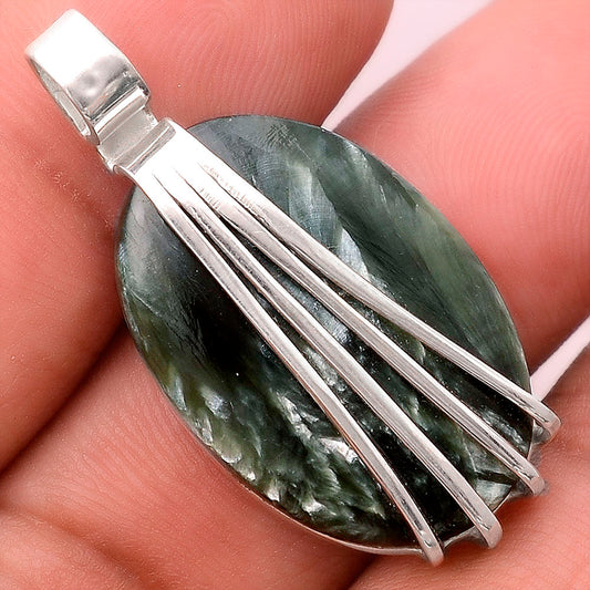 Natural Russian Seraphinite Pendant P-1302 SDP155294