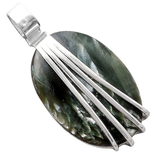 Natural Russian Seraphinite Pendant P-1302 SDP155294