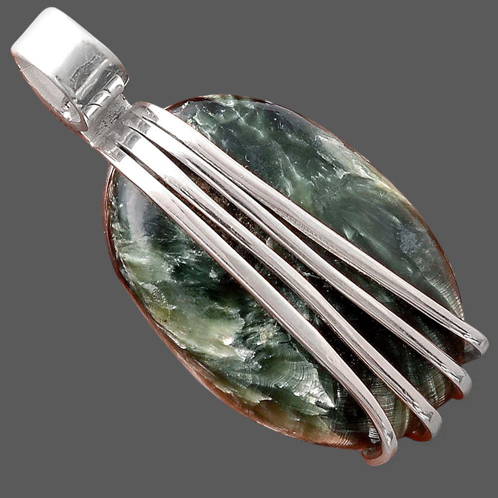 Natural Russian Seraphinite Pendant P-1302 SDP155298