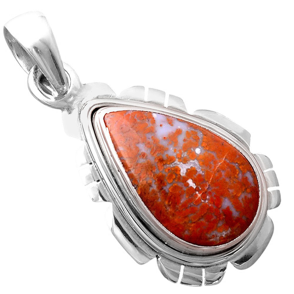 Natural Red Moss Agate Pendant P-1179 SDP155301