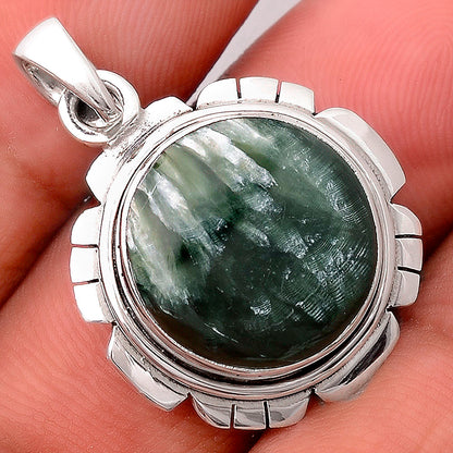 Natural Russian Seraphinite Pendant P-1179 SDP155303
