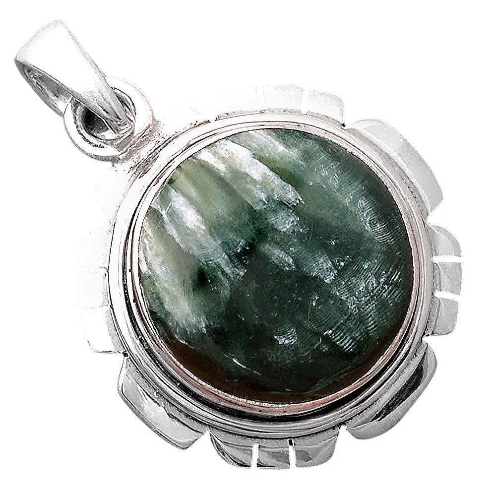 Natural Russian Seraphinite Pendant P-1179 SDP155303