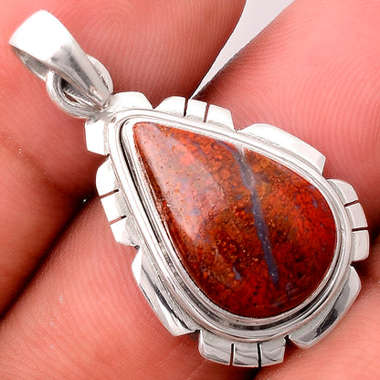 Natural Red Moss Agate Pendant P-1179 SDP155305