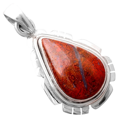 Natural Red Moss Agate Pendant P-1179 SDP155305