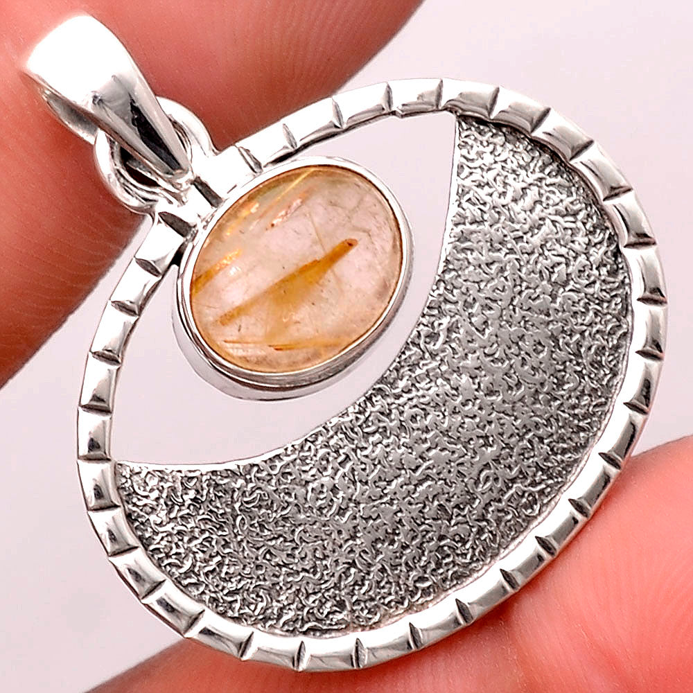 Natural Golden Rutile Pendant P-1630 SDP155325