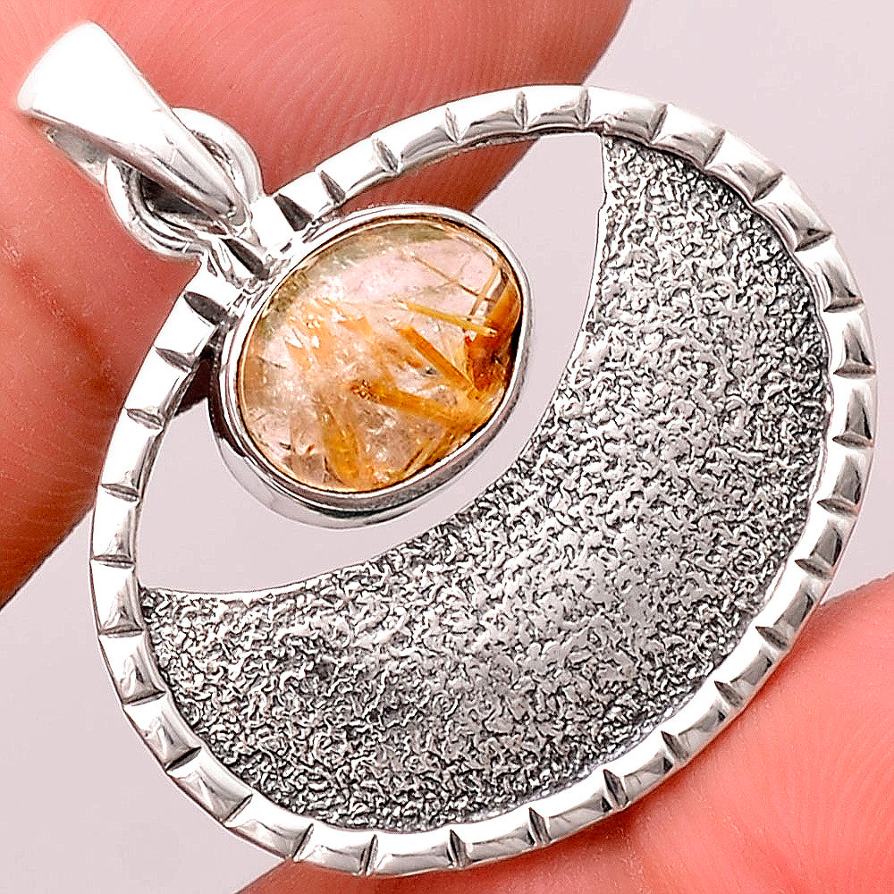 Natural Golden Rutile Pendant P-1630 SDP155327