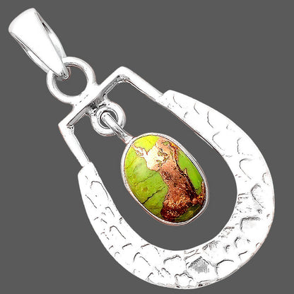 Copper Green Turquoise - Arizona Pendant P-1343 SDP155334