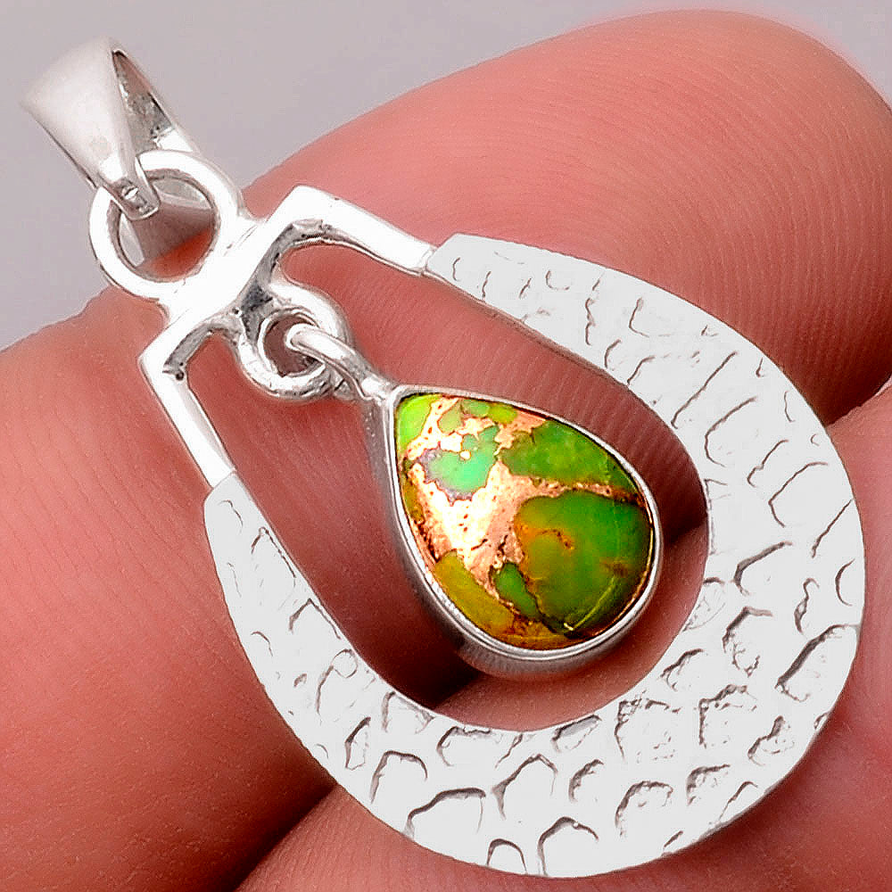 Copper Green Turquoise - Arizona Pendant P-1343 SDP155345