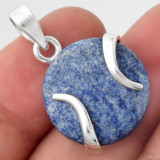Natural Dumortierite Quartz Pendant P-1560 SDP155379