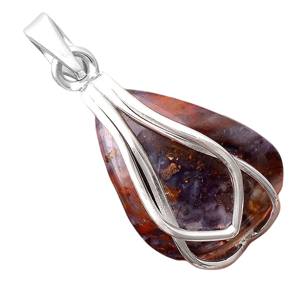Natural Red Moss Agate Pendant P-1303 SDP155387