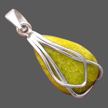 Natural Green Opal Madagascar Pendant P-1303 SDP155391