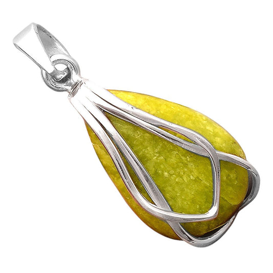Natural Green Opal Madagascar Pendant P-1303 SDP155391