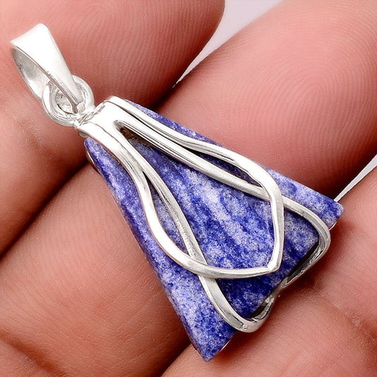 Natural Dumortierite Quartz Pendant P-1303 SDP155397