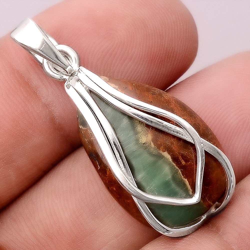 Natural Boulder Chrysoprase Australia Pendant P-1303 SDP155401