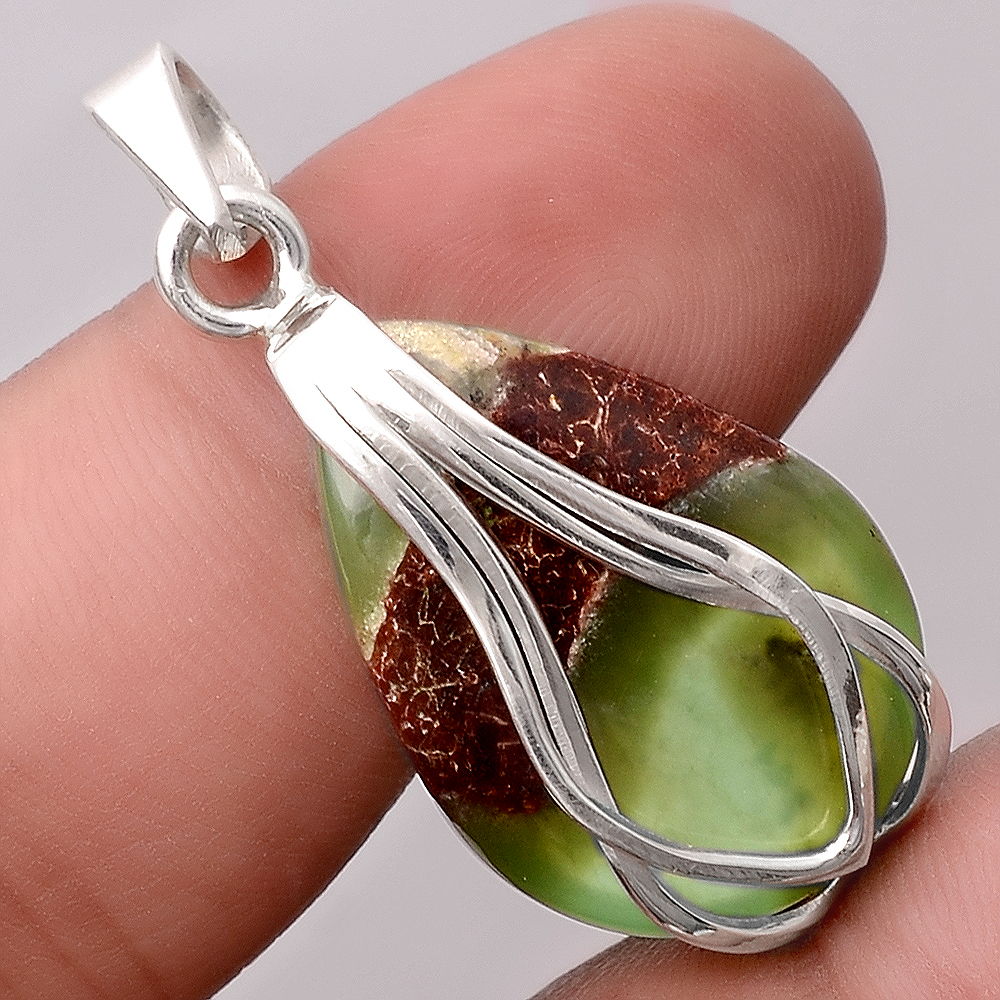 Natural Boulder Chrysoprase Australia Pendant P-1303 SDP155402