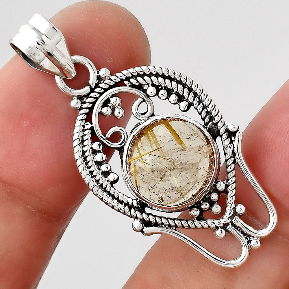 Natural Golden Rutile Pendant P-1681 SDP155404