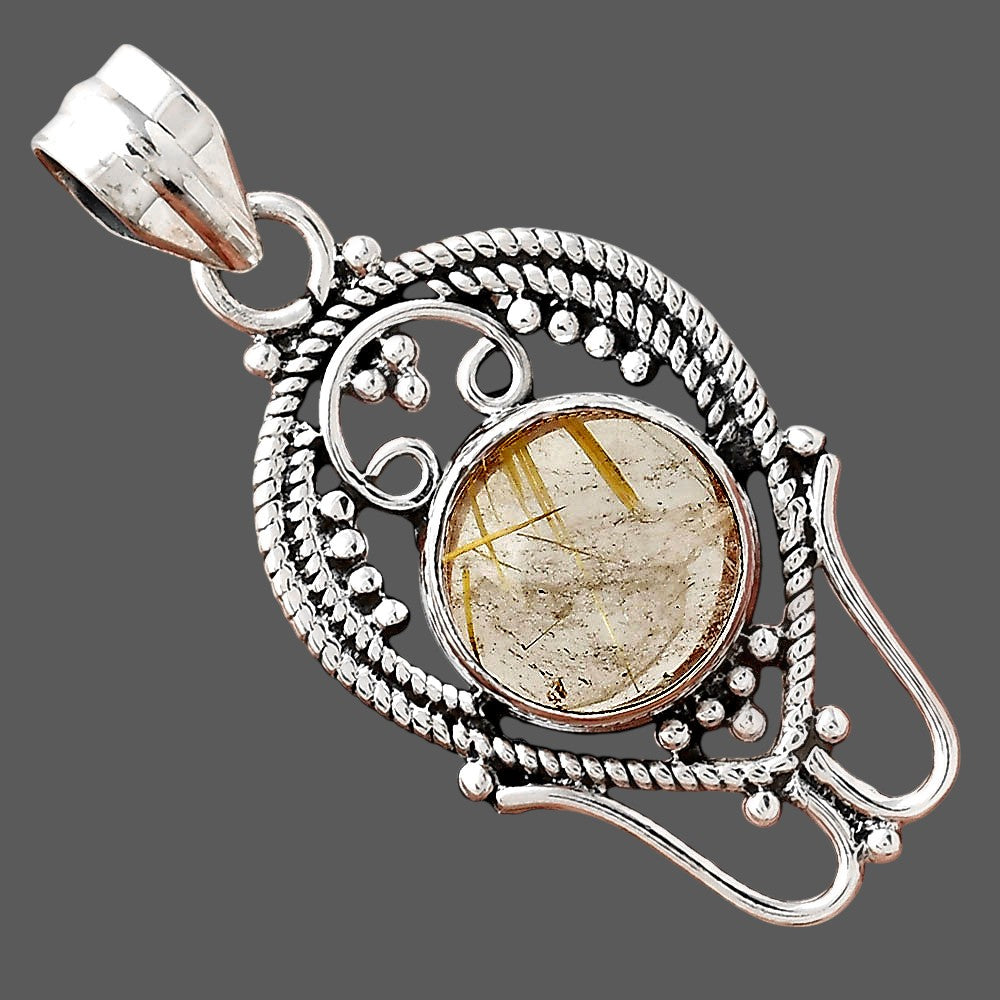 Natural Golden Rutile Pendant P-1681 SDP155404