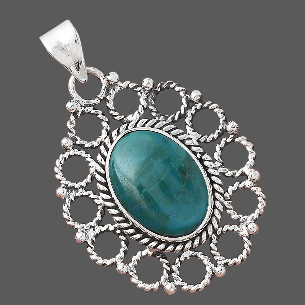 Natural Azurite Chrysocolla Pendant P-1009 SDP155411