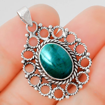 Natural Azurite Chrysocolla Pendant P-1009 SDP155430