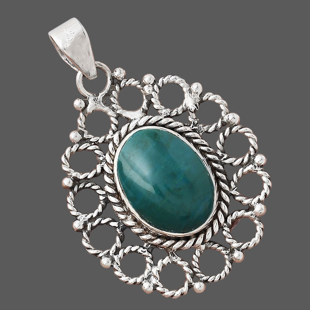 Natural Azurite Chrysocolla Pendant P-1009 SDP155430