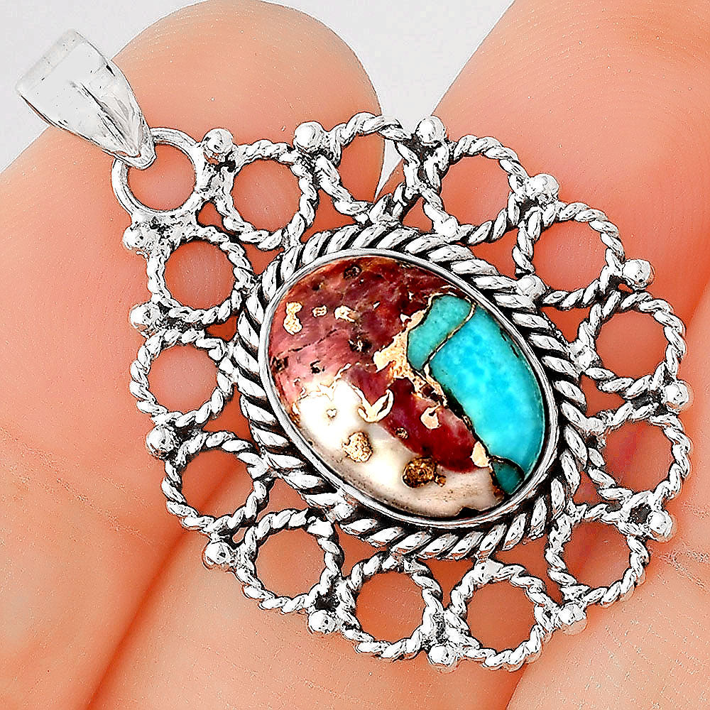 Multi Copper Turquoise - Arizona Pendant P-1009 SDP155457