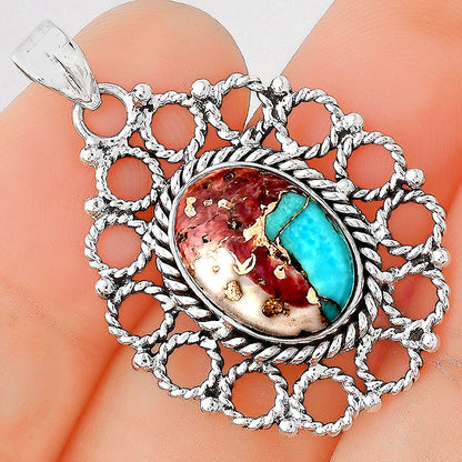 Multi Copper Turquoise - Arizona Pendant P-1009 SDP155457
