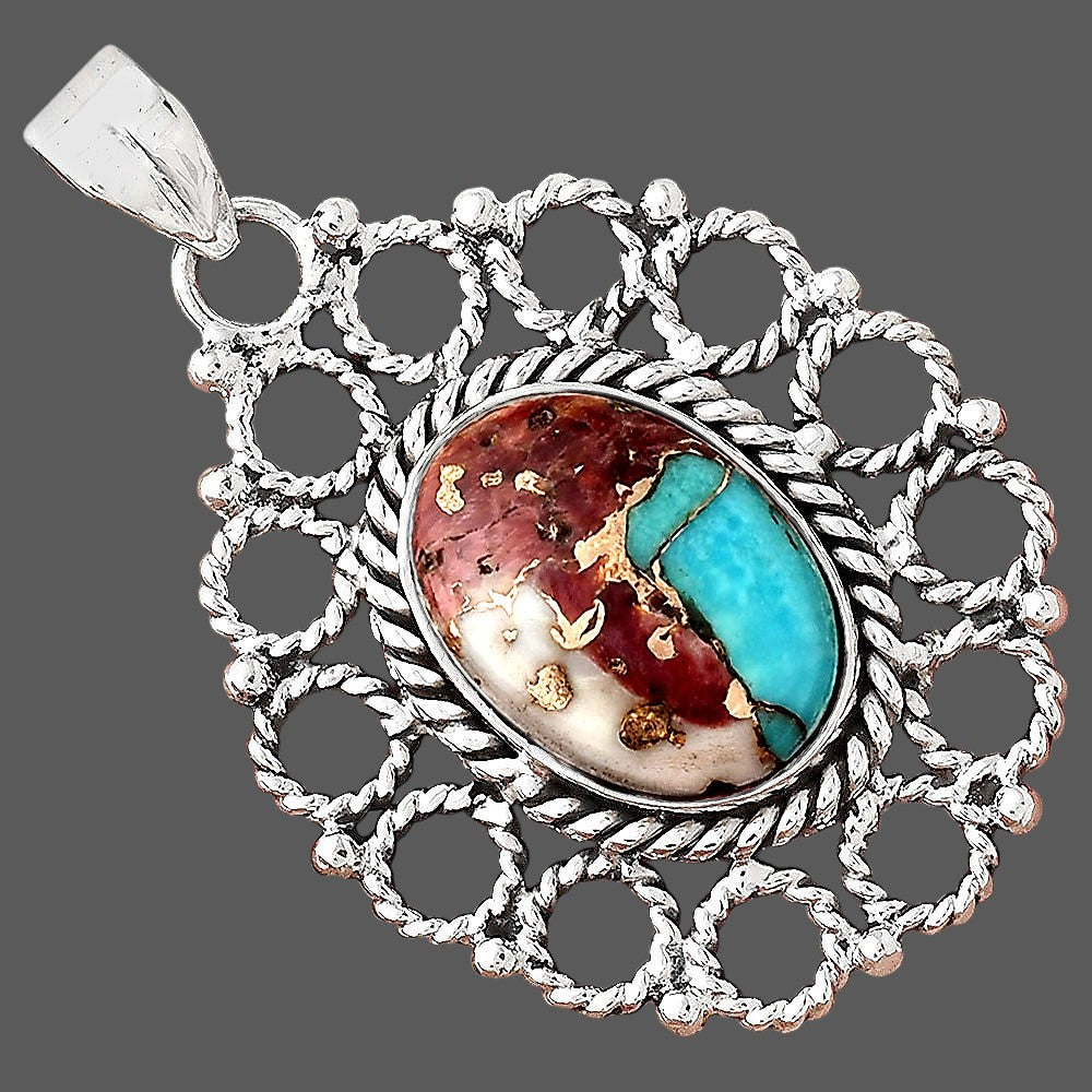 Multi Copper Turquoise - Arizona Pendant P-1009 SDP155457