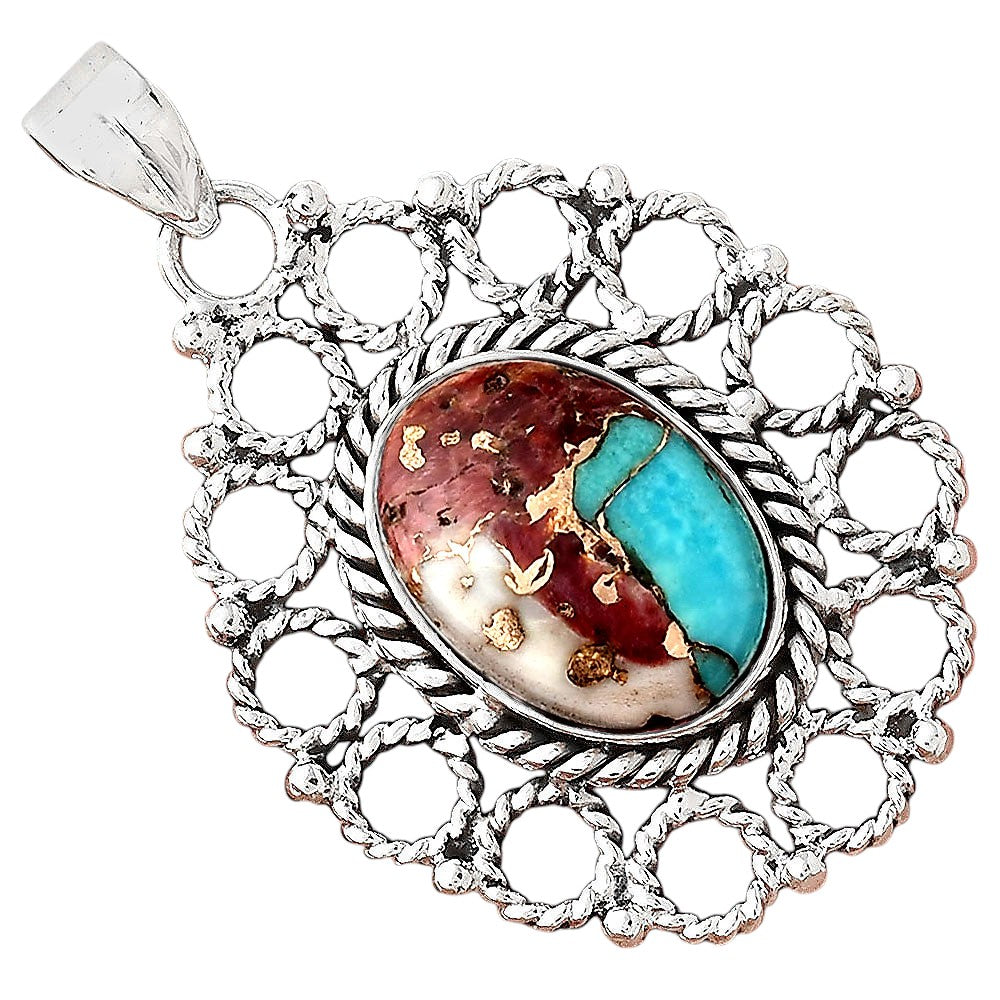 Multi Copper Turquoise - Arizona Pendant P-1009 SDP155457