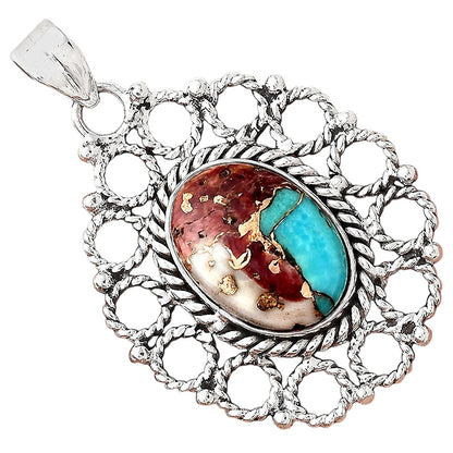 Multi Copper Turquoise - Arizona Pendant P-1009 SDP155457