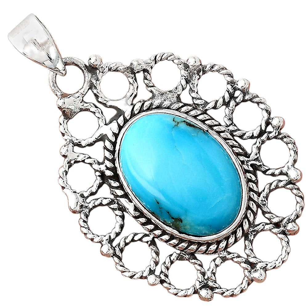 Natural Rare Turquoise Nevada Aztec Mt Pendant P-1009 SDP155458