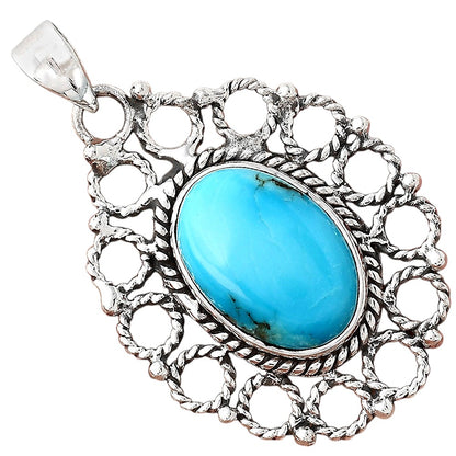 Natural Rare Turquoise Nevada Aztec Mt Pendant P-1009 SDP155458