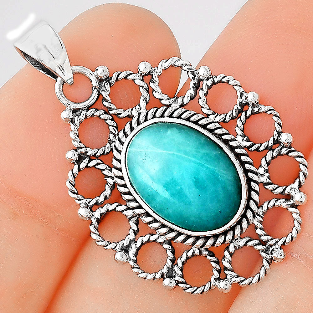 Natural Paraiba Amazonite Pendant P-1009 SDP155459