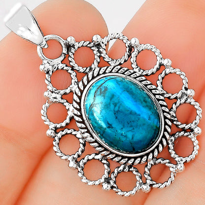 Natural Azurite Chrysocolla Pendant P-1009 SDP155461